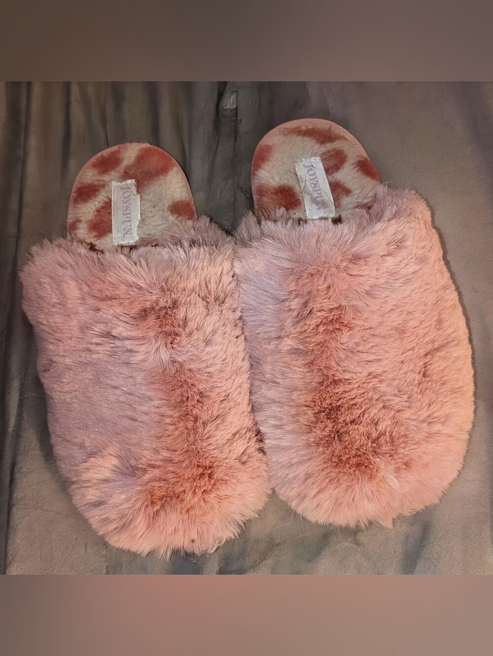 Joyspun Pink Fluffy Slippers